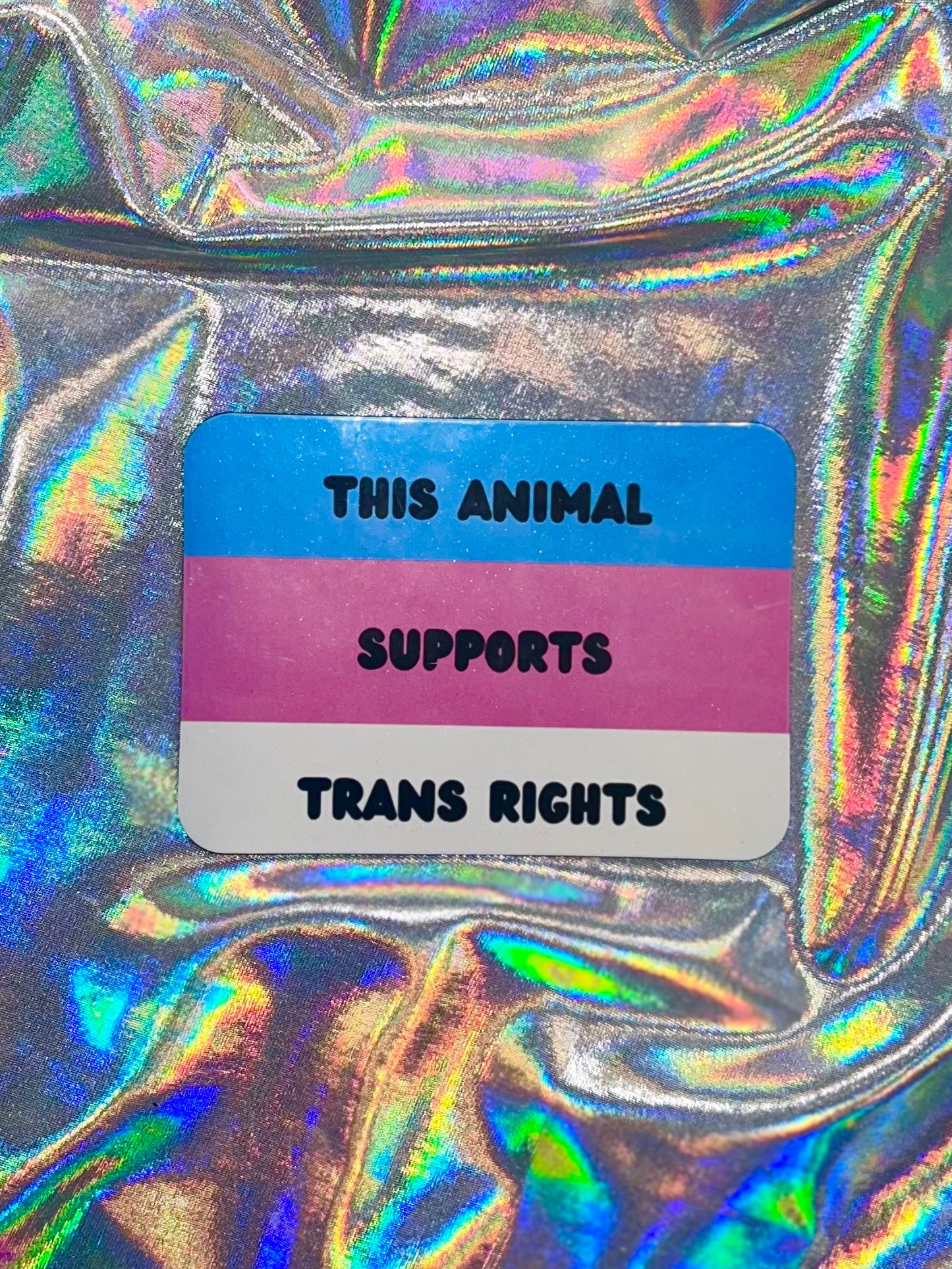 This Animal Supports Trans Rights Fridge Magnet