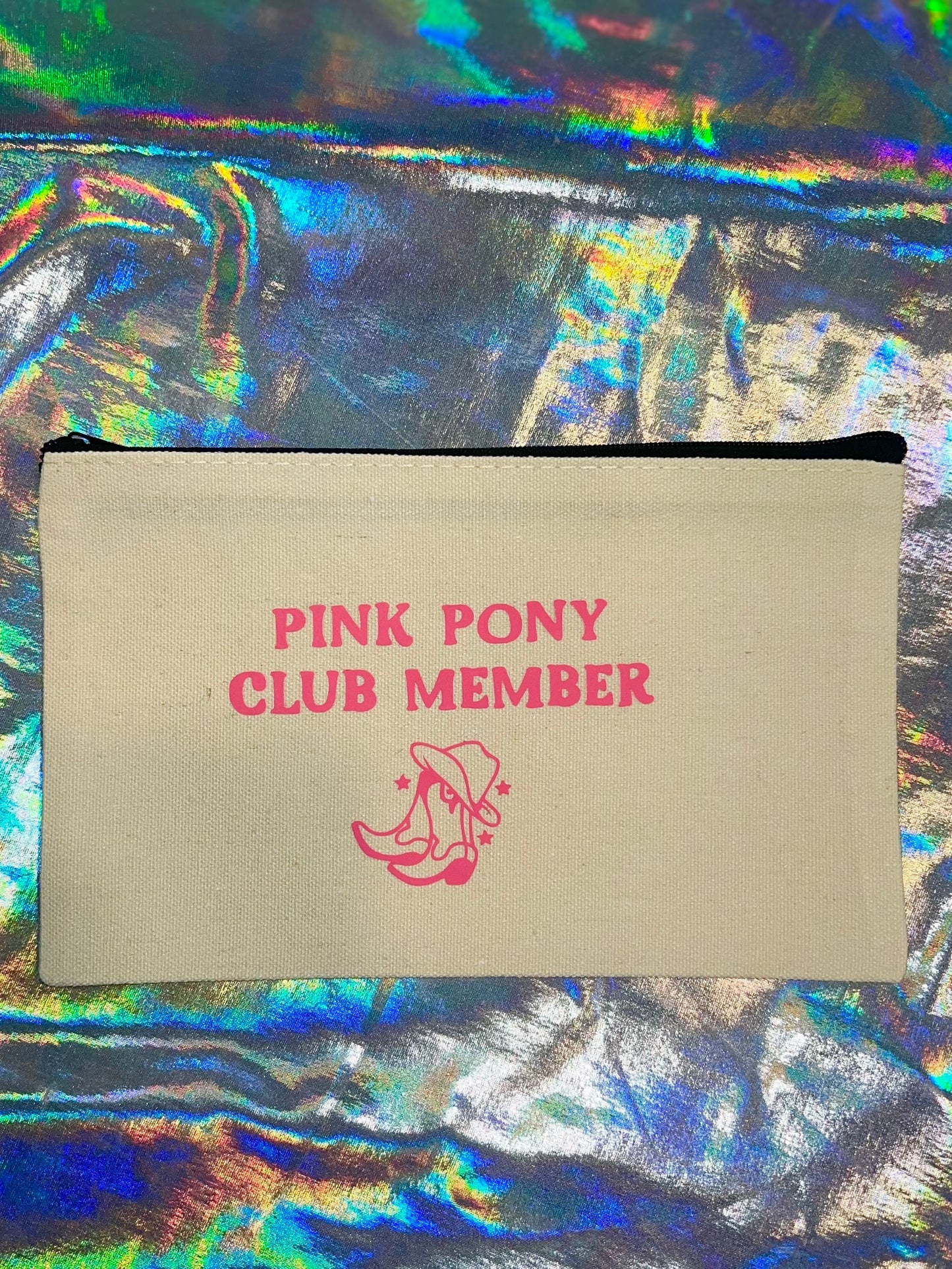 Mini Pink Pony Club Zippered Pouch