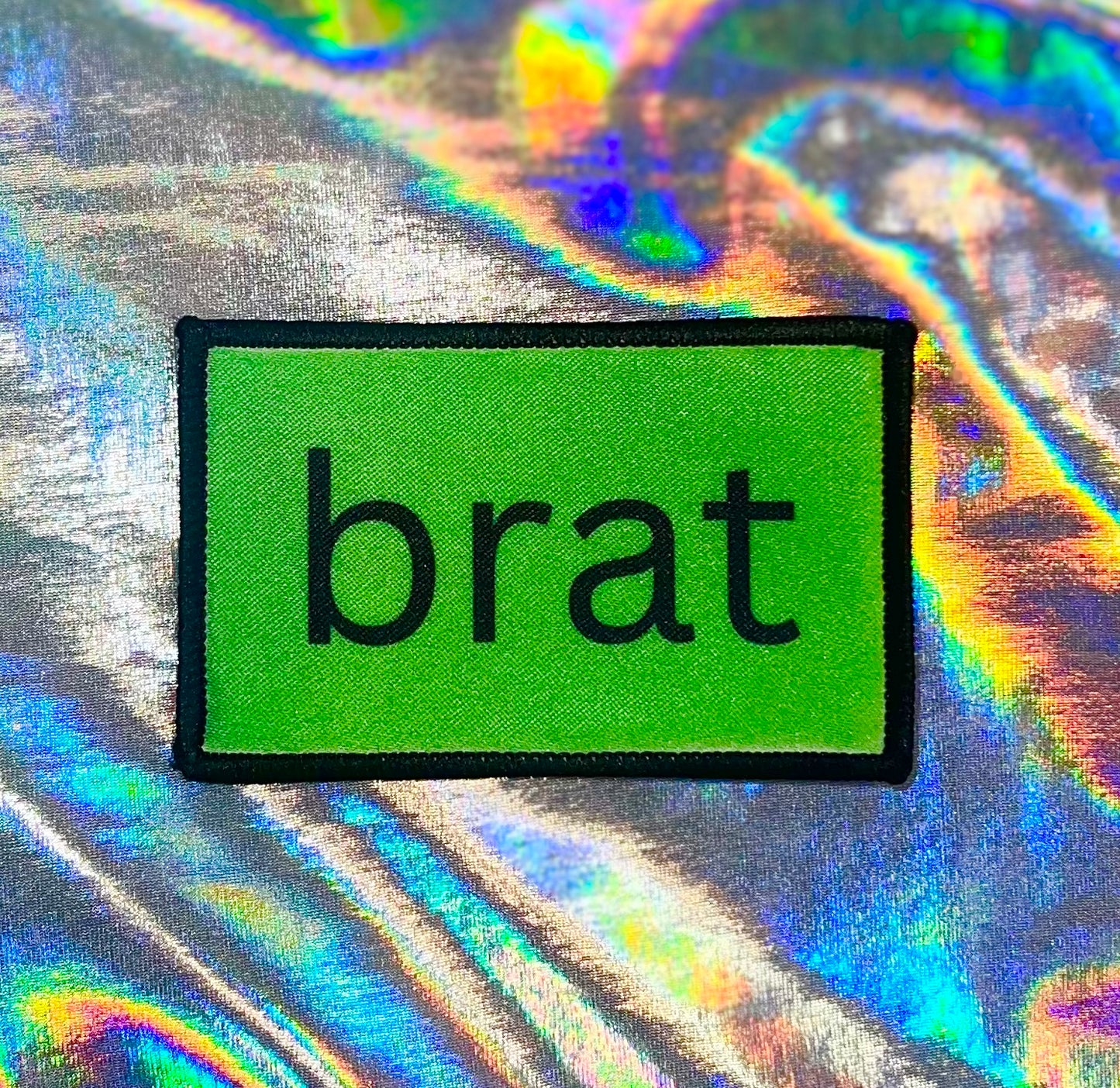 Brat Iron On Patch