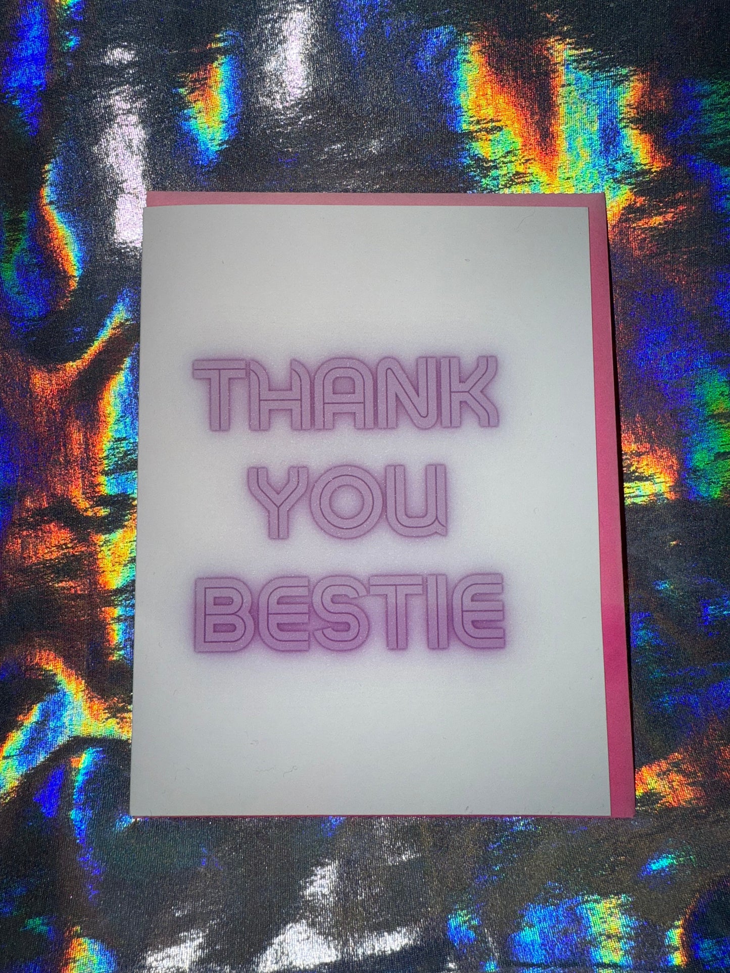 Thank You Bestie Thank You Card