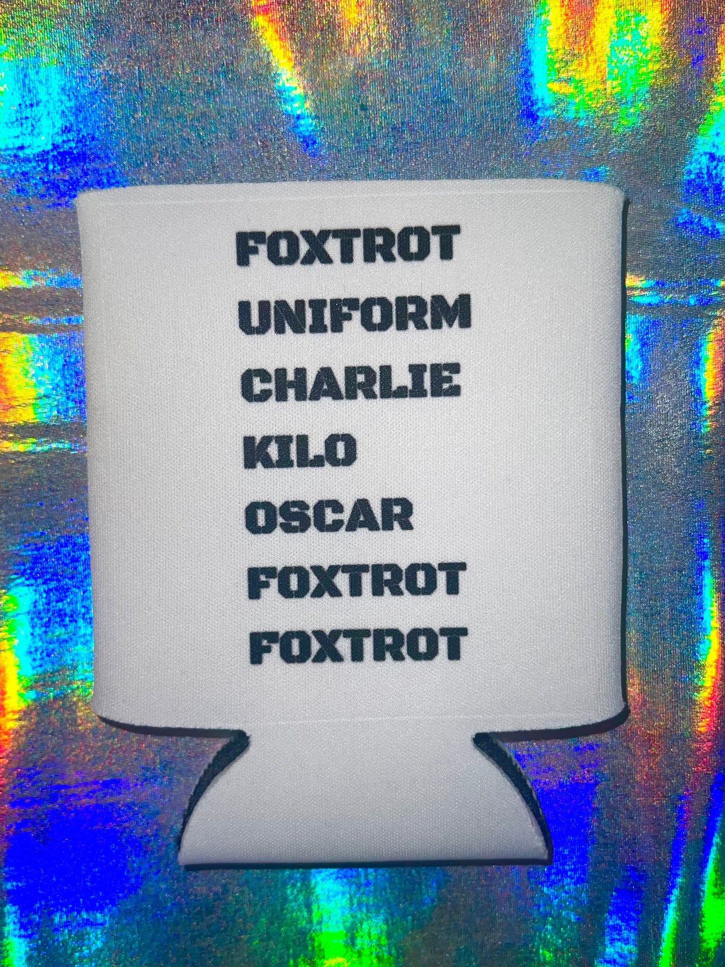 Foxtrot Off Funny Can Cooler