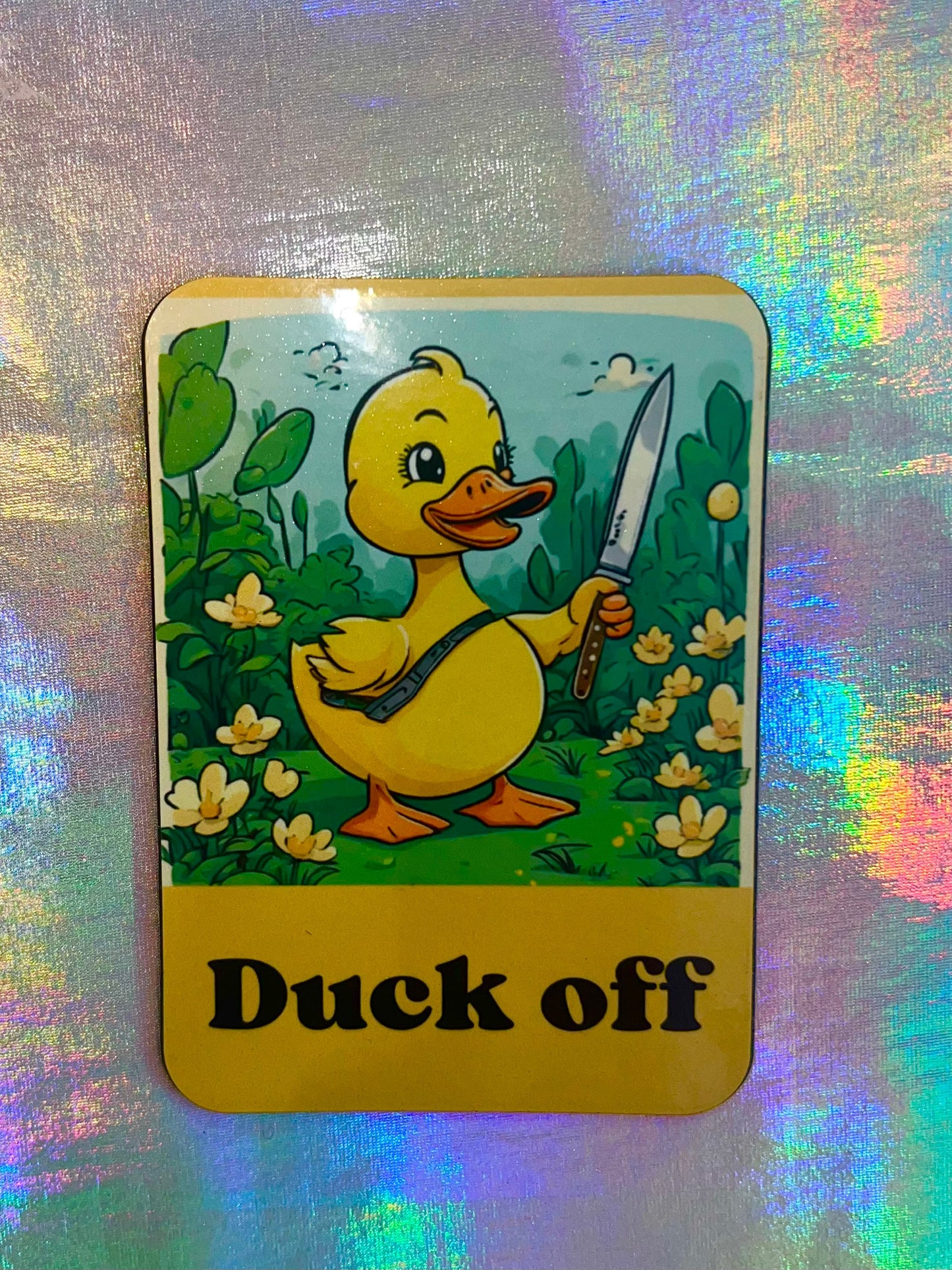 Duck Off Funny Animal Themed Fridge Magnet