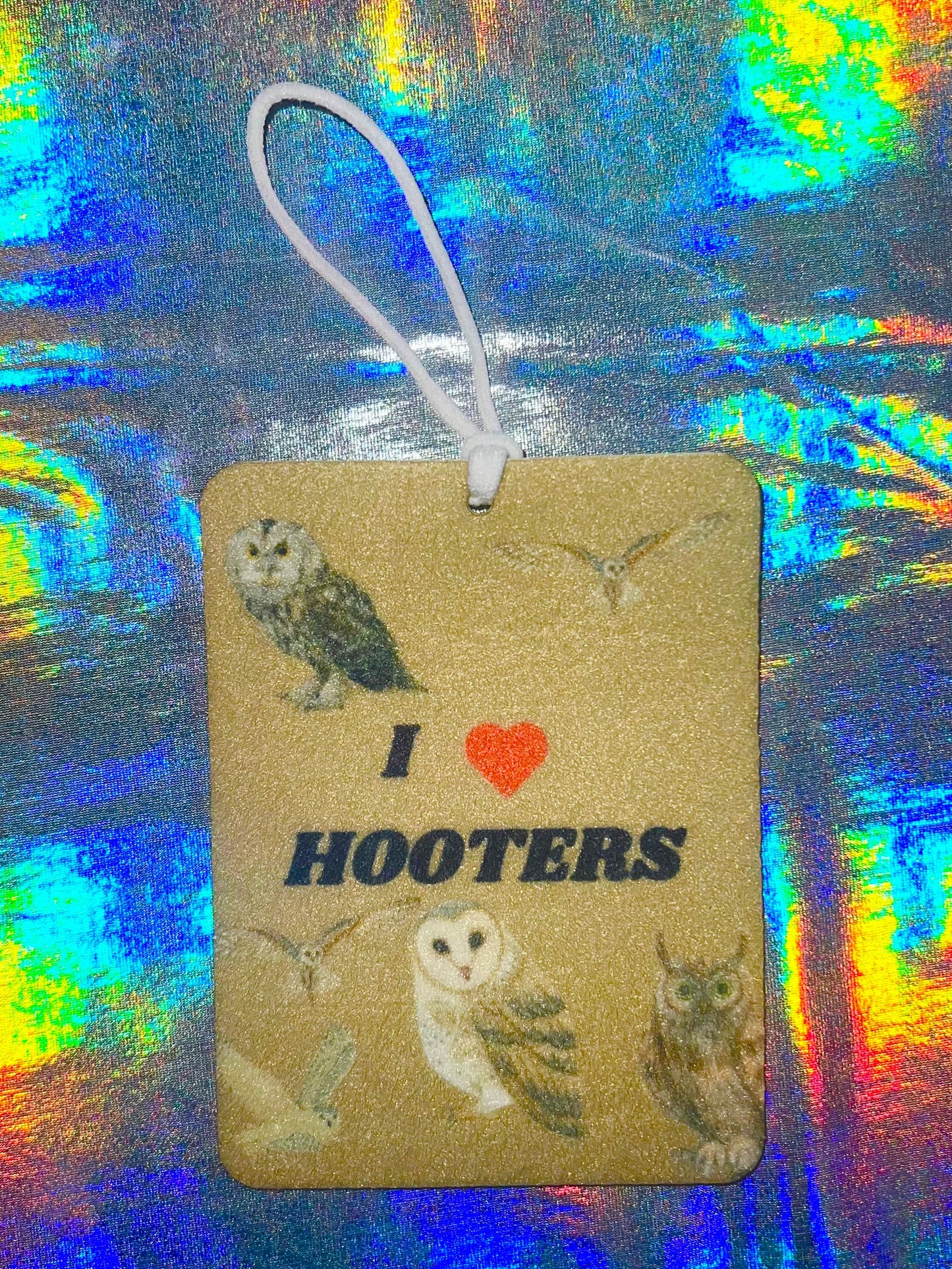 I Love Hooters (Owls) Funny Car Air Freshener
