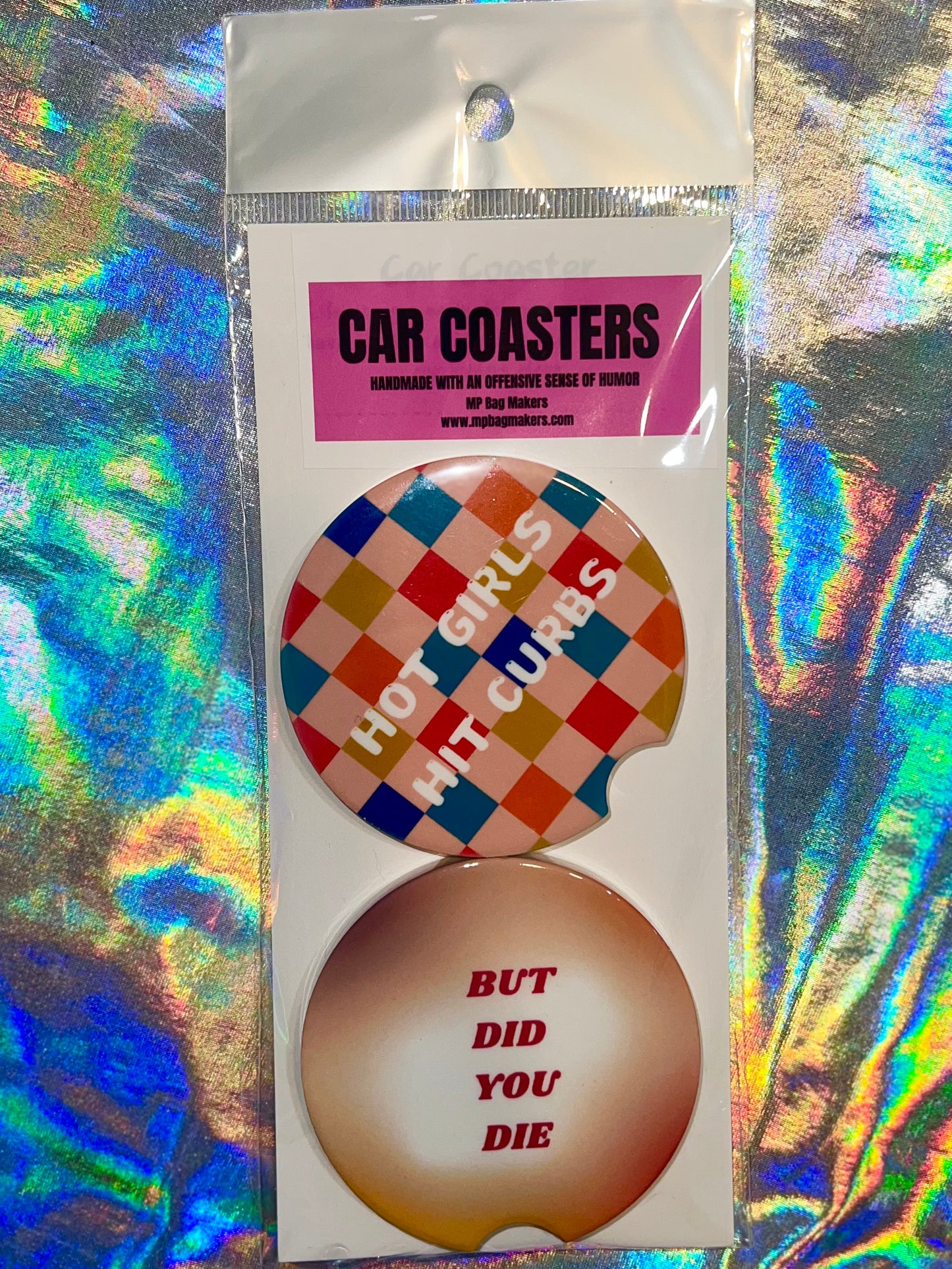 Hot Girls Hit Curbs Funny Car Coaster