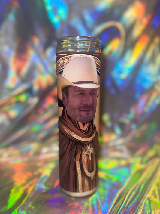 Glen Powell Prayer Candle