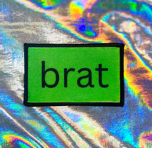 Brat Iron On Patch
