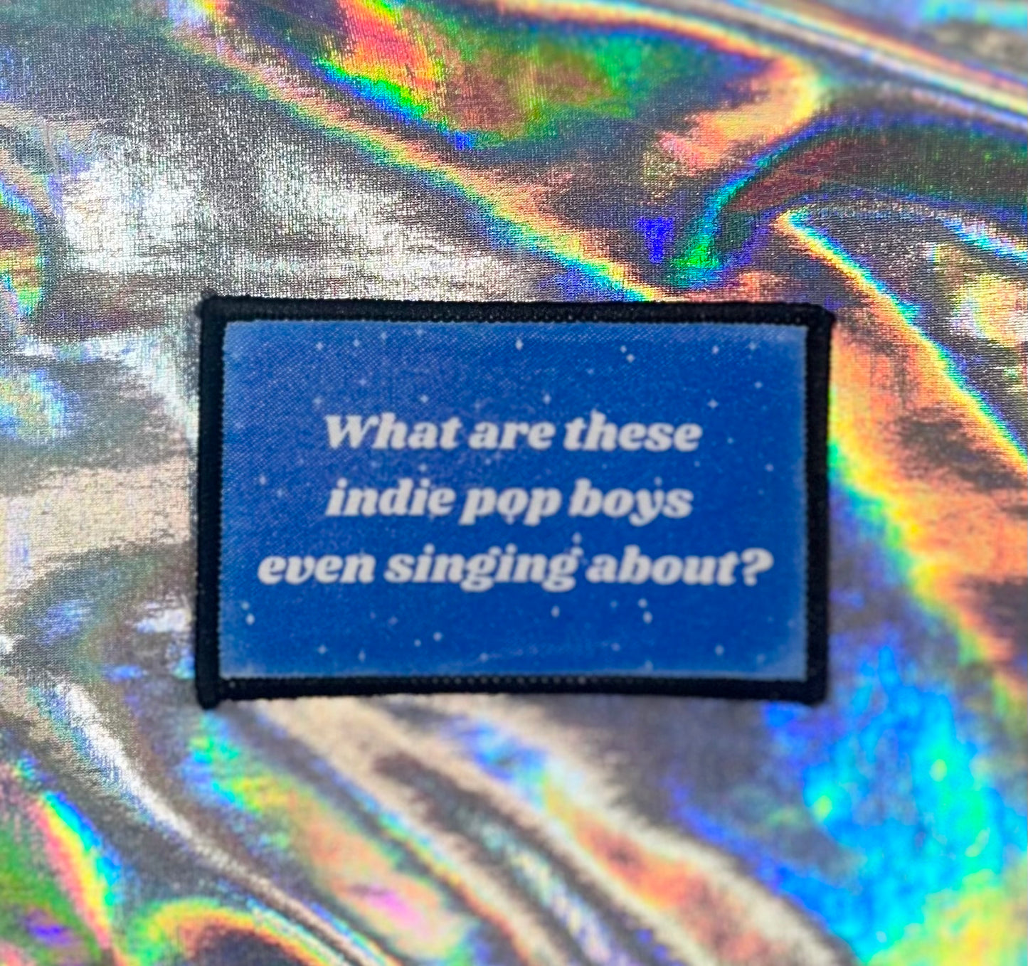 Indie Boy Band Iron On Patch