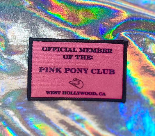 Pink Pony Club Iron On Patch