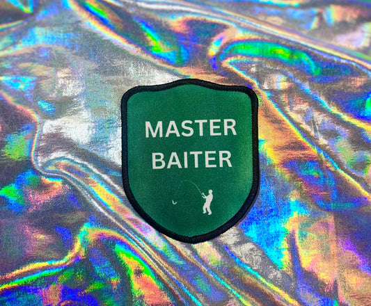 Master Baiter Fishermen Iron On Patch