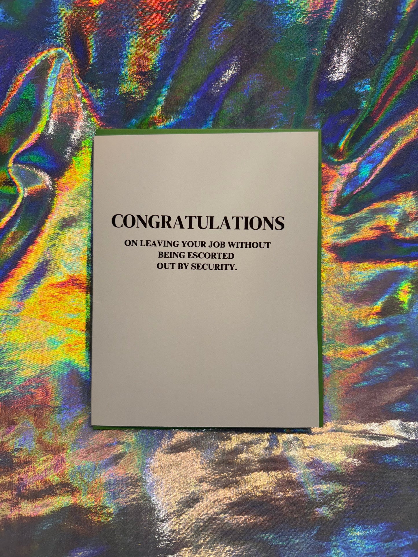 Congratulations on Leaving Your Job Retirement Greeting Card