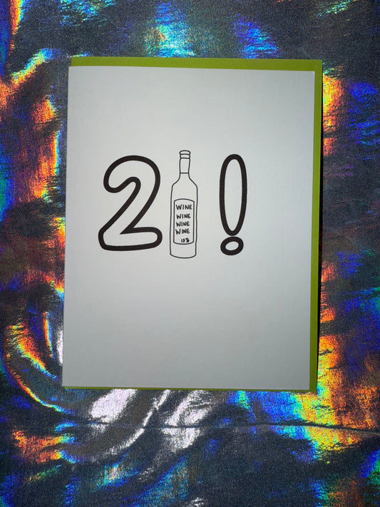 21! Birthday Card