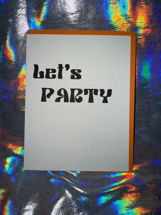 Let's Party Birthday Card