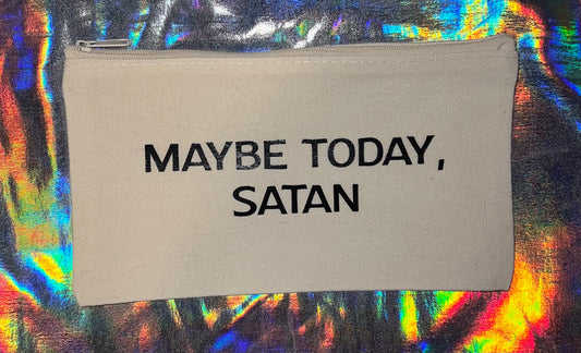 Mini Maybe Today Satan Zipper Pouch