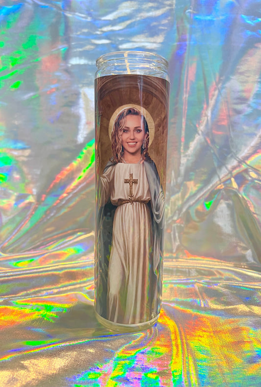 Miley Cyrus Prayer Candle