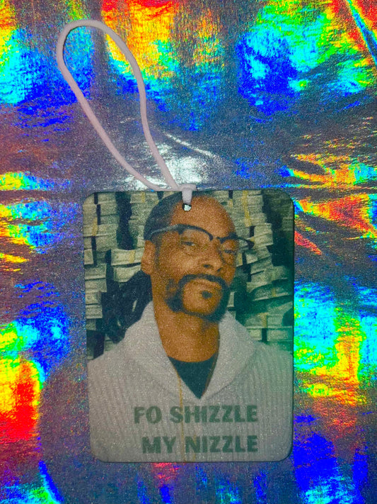 Unoffical Snoop Dogg Fo Shizzle Funny Car Air Freshener
