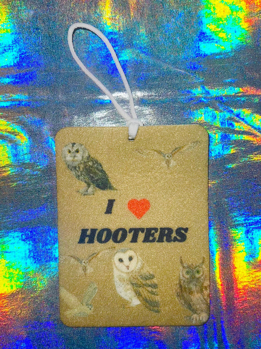 I Love Hooters (Owls) Funny Car Air Freshener